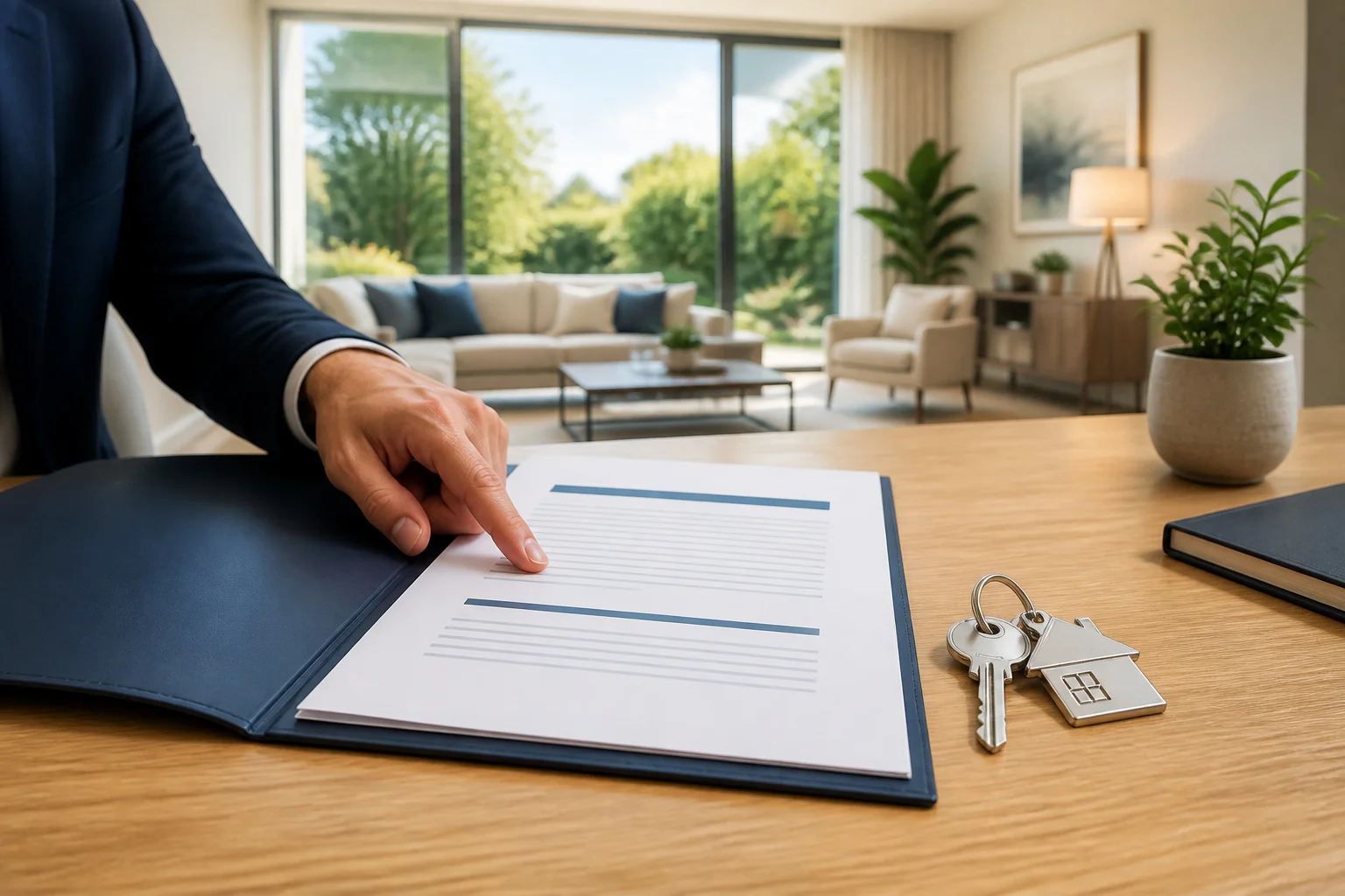 Signature de mandat immobilier et cles